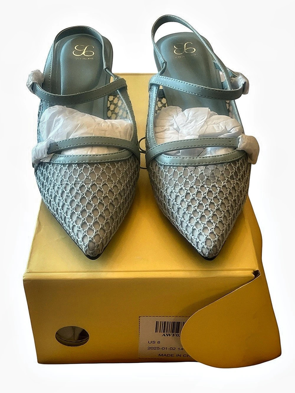 Cosy Island Pointed-Toe Heels in Blue NWT